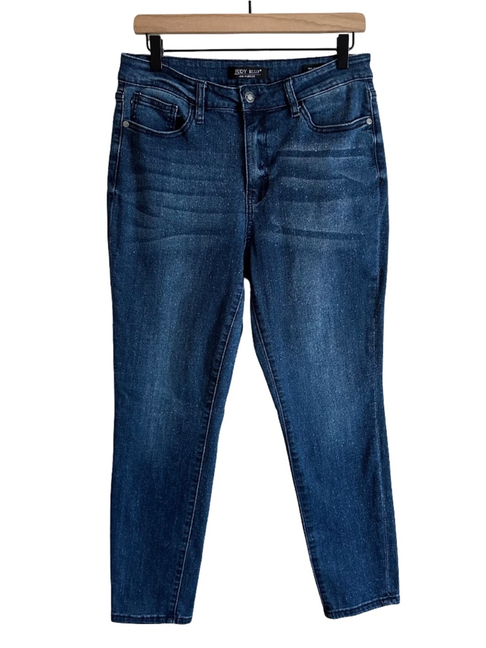Judy Blue Relaxed Fit Mineral Washed Jeans Speckled JB88226 Stretch 11 30